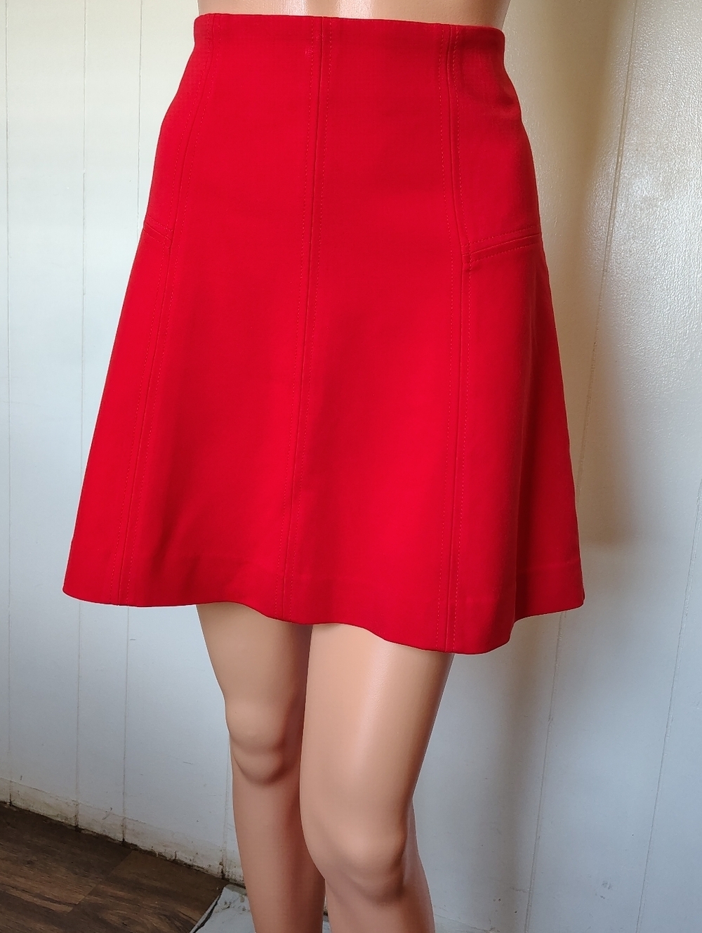 LOFT Women’s Red A-Line Skirt Size 0